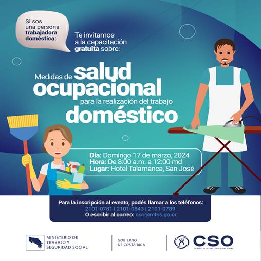 Salud ocupacional, para la realización del trabajo doméstico